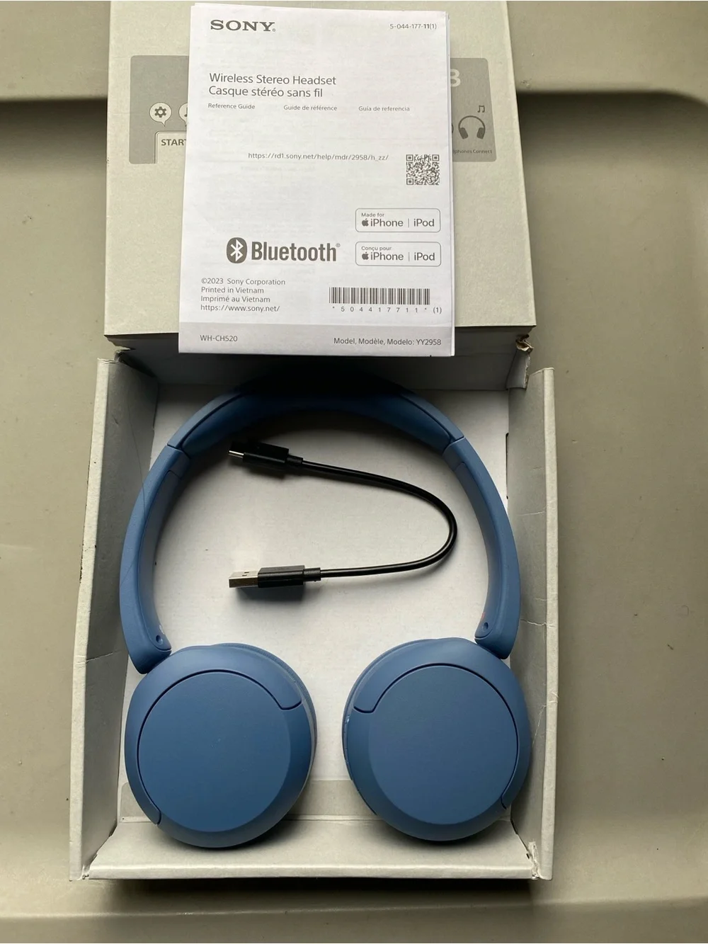 Sony WH-CH520 Wireless Headphones
